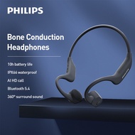 Philips A6609C Bone Conduction Headphones - 10H Playtime, AI Clear Call