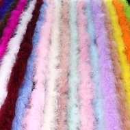 2m/6g Colorful Full Fleece Turkey Feather Feather Feather Feather Single-Layer Costume Latin Dance A