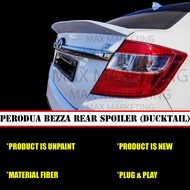 PERODUA BEZZA REAR SPOILER DUCKTAIL FIBER SKIRT LIP BODYKIT