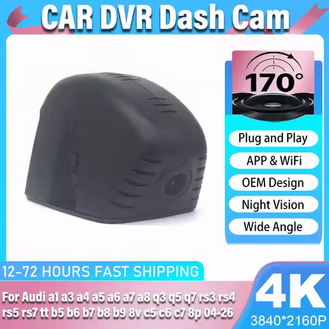 Plug and play Car DVR 4K 2160P Dash Cam For Audi a1 a3 a4 a5 a6 a7 a8 q3 q5 q7 rs3 rs4 rs5 rs7 tt b5