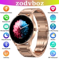 ZZOOI Waterproof Smart Watch Women Fashion Bracelet Bluetooth Call Heart Rate Sleep Monitoring Smartwatch For IOS Android Gold Watch