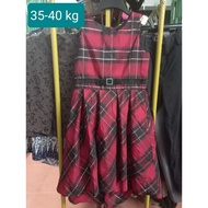 Red checkered dress 35-40 kg MS11