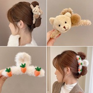 Furry Shark Hair Clip Womens Winter Cute Hair Accessories Hairpins Hairgrips Hair Decorations Plush