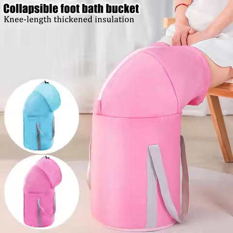 Home use foot bath tub, thickened and foldable portable foot bath basin, knee-length and body warmin