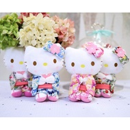 Kitty teddy bear wearing kimono G2B60 20 cm