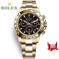 ROLEX Daytona Watch For Men Women Pawanble Original Analog Water Proof Stainless Steel Two Tone Gold