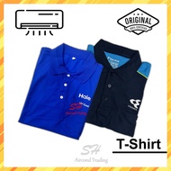 [Original] Daikin Panasonic Haier T-Shirt (Streamer/Go Daikin/R32) T-Shirt Blue / Uniform / Baju
