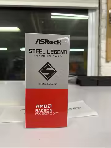 IN HAND ASRock AMD Radeon RX 9070 XT Steel Legend 16GB GDDR6 GPU 📦 SHIPS FAST