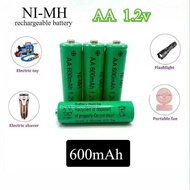 2 Ni-Mh 3 Rechargeable Battery AA 600Mah 1.2V For Camera Microphone Flashlight Remote Control Mp3/Mp