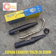 Y15ZR ESPADA EXHAUST E6 YAMHA Y15ZR Y15 32MM 35MM