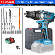 MAKITA 398VF Mesin Bor 3 in 1 Cordless - Bor Tangan & Duduk Torsi Kuat Baterai Tahan Lama Set Lengka