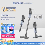 Simplus Upgraded 3 In 1 Vacuum Cleaner Portable Vacuum Cleaner Ultra Quiet 16000Pa Strong Suction Ha