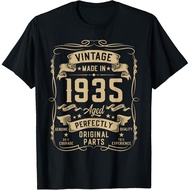 Men's cotton T-shirt Vintage 1935 90yr 90th Birthday Gifts for Men 90 Years Old T-Shirt