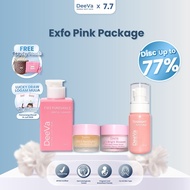 DeeVa Derma Soft Skin - Exfo Pink Package (Paket Glowing isi Day Cream DC3 Gentle Cleanser FW3 Toner
