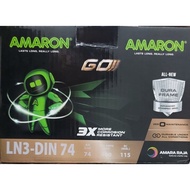 AMARON GO DIN74 | Car Battery |Bateri Kereta | X70,  Mercedez Benz, BMW, Peugeot, Toyota Hilux ‘17, 