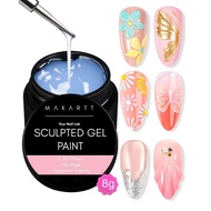 3D Texture Nail Gel Sculpting Gel Nail Art Glue for Nail Art Mirror Chrome Nail Powder Gel Nail Poli