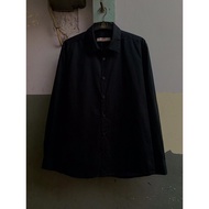 KEMEJA 8seconds black preloved long sleeve shirt