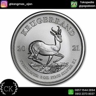 Koin Perak South Africa Krugerrand 2 - 1 oz Silver Coin