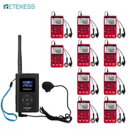 Retekess FT11 Portable FM Radio Transmitter Low Power MP3 Broadcast Radio Station Power Support TF C
