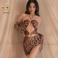 Tiger Print Set Zebra Sexy Nightdress Model D5288 Seamar (if) Premium Grade Genuine Good night888