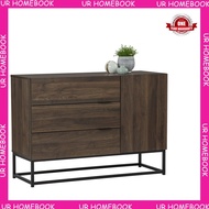 Ur Homebook - CAPRI 1.1M Sideboard With Drawer / Kitchen Cabinet / Dining Room Cabinet / Living Room