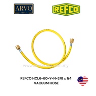 REFCO HCL6-60-Y-N-3/8 x 1/4 VACUUM HOSE FOR AIRCOND SYSTEM VACUUM/EVACUTION