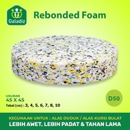 REBONDED FOAM / SEAT CUSHION / ROUND CHAIR MAT / 45 x 45 CM