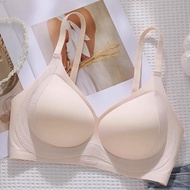 Supor Push Up Bra Seamless Wireless Lifting Anti-Sagging Size S~XL (CUP A~C) #34~#40 V-Shape Soft Th