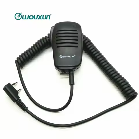 WOUXUN Handheld Microphone for KG-UVD1P UV6D 8D Plus KG9D Baofeng Kenwood Ham Radio Accessory Speake