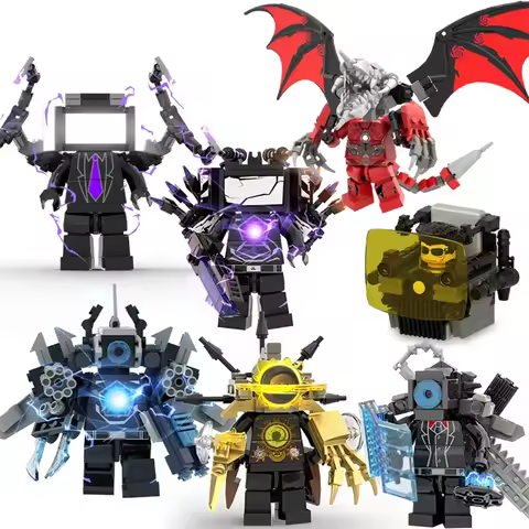 New Skibidi Toileted TVman Multi Joined Mini Action Figures Building Blocks TVman Speakerman Cameram