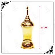 Brass Fat Urn Size 7.5 Inches/8.5 Inches Plus A Half-Yard White Cloth 10 Inches/11 Inches​ 1 Yard Of