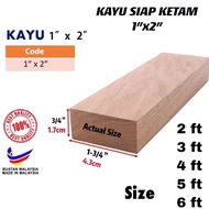 1”x2” (1.7cmx4.3cm) Kayu Ketam / Kayu Perabot / Batang Kayu ketam Siap /Furniture wood Clean / Kayu 
