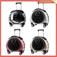 [Lovoski2] Pet Trolley Case Carrier for Cats and Ventilated Cat Backpack Carrier, Comfort