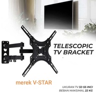 Tv BRACKET TELESCOPIC TV BRACKET Wall 32-55 INCH V-STAR Brand