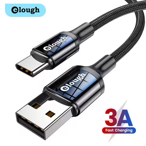 Elough USB Type C Cable 3A Fast Charging Cable Quick Charge 3.0 Type C To USB Data Cable For iPad Xi