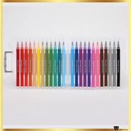 Daiso Korea Calligraphy Brush Pen Set 24 Colors