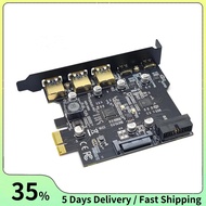 Type C USB 3.2 Gen1 PCIE Card Hub USB 3.0 PCI Express Board PCI-E PCI E USB 3 Adapter Multiplier Gen