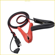 ST Heavy Duty 12V-24V SAE to Alligator Clip Adapters Cord 10A Rating for Vehicle  Charger Solar pane