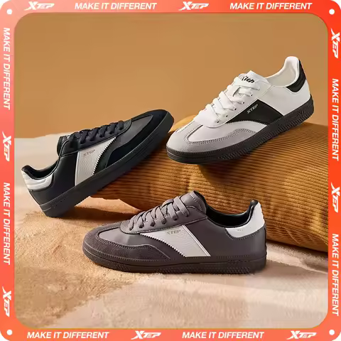 Xtep GAT Skateboarding Shoes For Men 2025 Spring Stability Comfortable Sports Shoes Classics Street 
