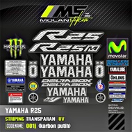 Sticker Striping Variation Transparent Uv Yzf R25 R25M R25 V1 R25 Old R25 New R25 V2 All New Yamaha 