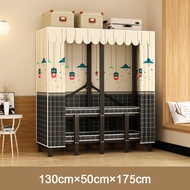 ตู้เสื้อผ้า ไม่ต้องประกอบ ตู้ผ้า 30mm ตู้เสื้อผ้าเหล็ก รับน้ำหนักได้ 800 กิโลกรัม wardrobe ความจุสูง