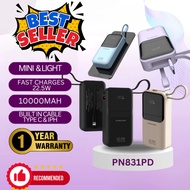Pineng PN-831 10000mAh Powerbank 22.5W Fast Charging Power Bank Mini Size Pineng Powerbank PN-831PD 