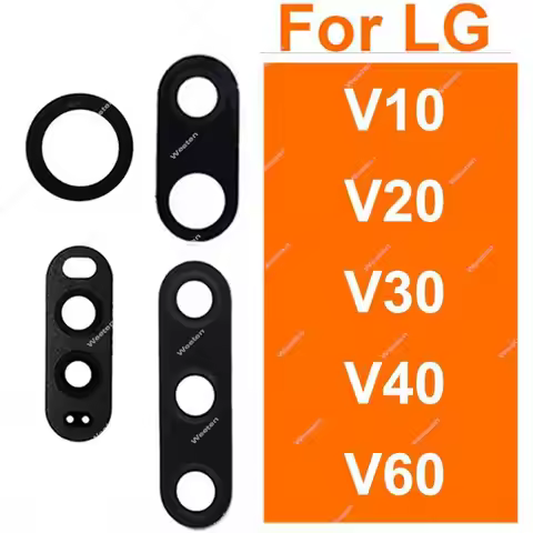 2PCS/Lot For LG V60 V40 V30 V20 V10 Rear Lens Glass Back Camera Glass Lens with Sticker Adhesive Par