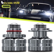 QUENNA 1pcs Car H7 H11 H8 H9 9005 HB3 9006 3600LM Convex Lens LED Fog Light Bulb Led Fog Lamp Lens 6