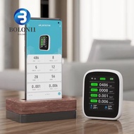 BO 8-in-1 Indoor Air Quality Monitor, with NDIR Technology Temperature Detector CO 2 Detector, Smart