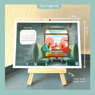 2022 BTS Calendar Postcard Ins Minimalist Aesthetic Office Student Art Calendar Kalendar poskad BTS 