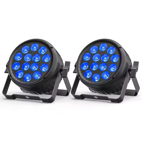 U'King 2PCS 180W RGBW Par Light DMX512 Stage Light 4/8CH 14x15W RGBW LED Par Light Colorful Effect L