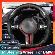 NewCarbon Fibre LED For BMW M Sport Competitive Steering Wheel For BMW E/F Series M3 M5 E46 F10 F30 