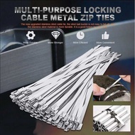 ADIBASTR ISFRIDAY Cable Ties Stainless Steel Multifunctional 4.6x300mm 20 PCS - IF1