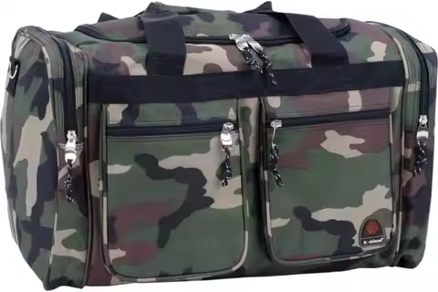 19" Polyester Duffel Bag, Camo